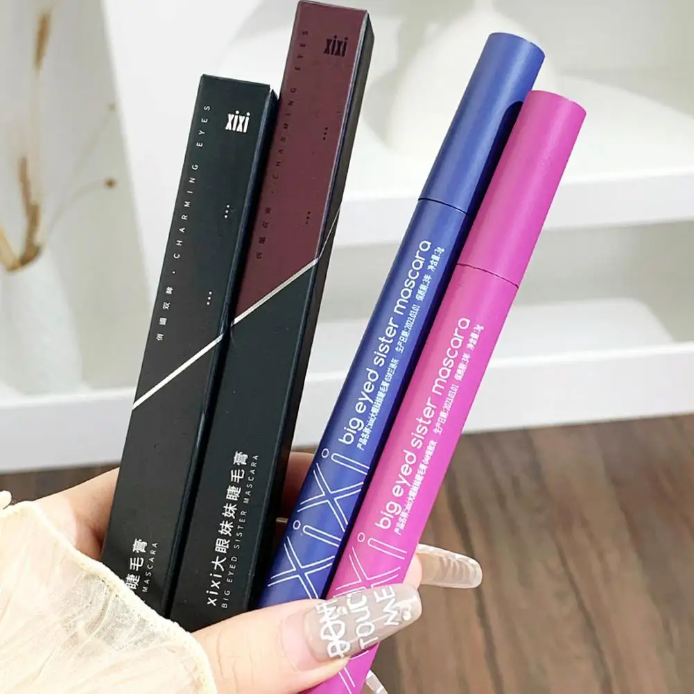 Colored Mascara Waterproof Fast Dry Eyelashes Curls Extension Make-Up Eyelashes Blue Red Purple Black White Gold Ink Mascara