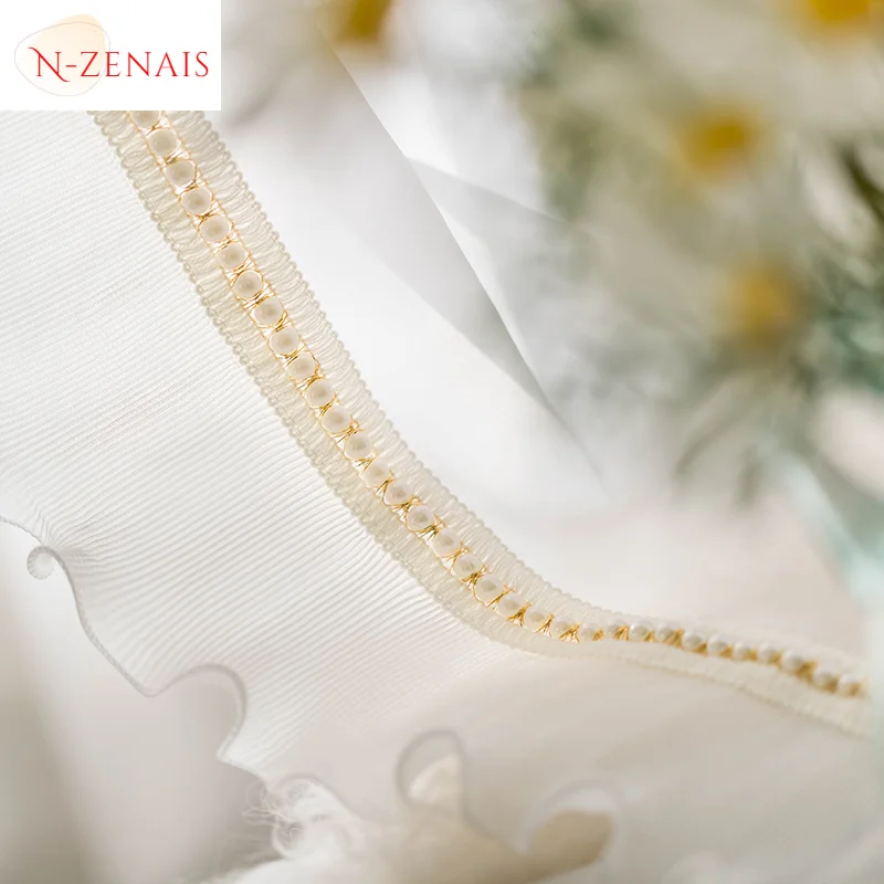 Custom  Size！！European Luxury Blackout Window Simple Solid Color Romantic Curtains for Living Dining Room Bedroom Decor Window