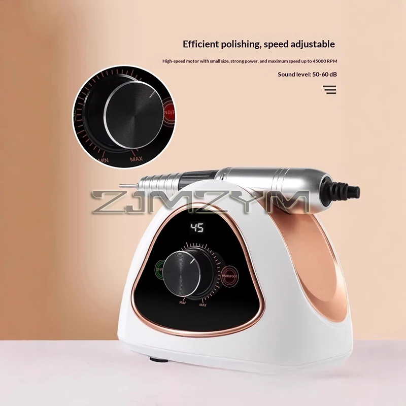 45000 دورة في الدقيقة المهنية آلة حفر الأظافر 68 واط آلة تلميع كهربائية قوية مانيكير باديكير مجموعة أدوات الأظافر #4