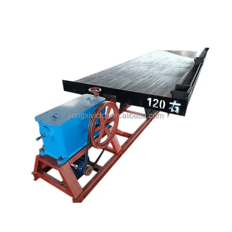 Ore Dressing Shaker Table Scrap Copper Iron Plastic Slag Metal Separation Equipment Water Washing Shaking Table