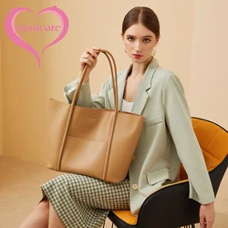 Nuove donne Tote Bag donna Casual Fashion Split Leather Luxury Large Shoulder Bag Lady Daily utilizzando borsa 2 pezzi Set Shopping Bag