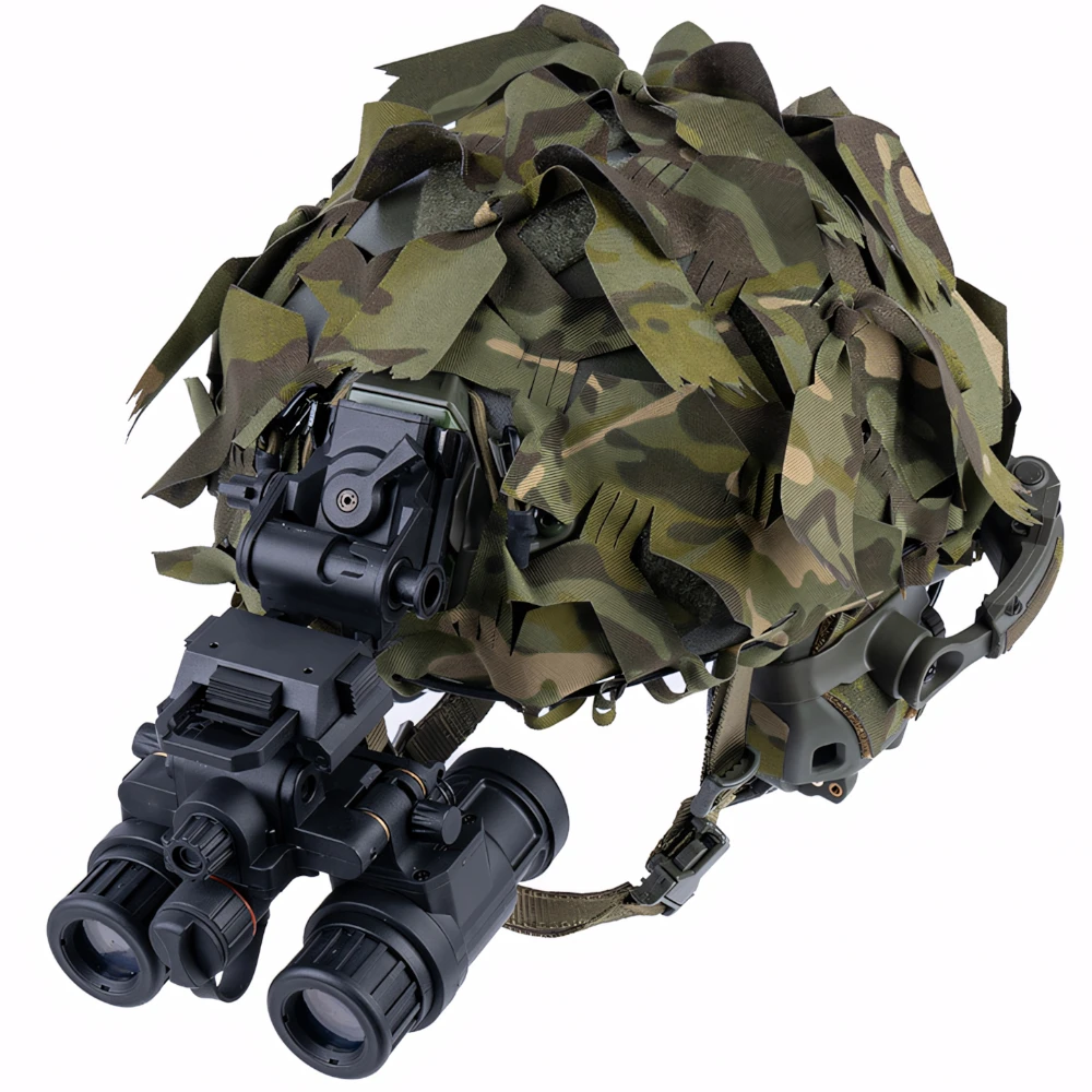 Wosport Lightweight Helmet Cover Laser Cut Elastic Cord Camouflage Quick Install Design for Tactical Helmets Airsoft Team Games
