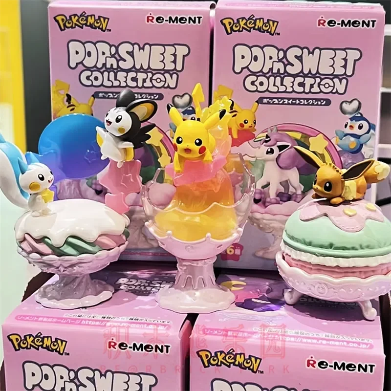 

PokéMon Bubble Sweet Series Blind Box Animal Collection Office Ornament Cartoon Anime Figure Cute Mysterious Box Gift Trendy Toy