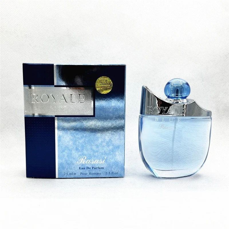 

Оригинальный парфюм Mark Dubai Royal Blue, очаровательный спрей для мужчин с дыней и прочным мужским ароматом древесины, 75 мл