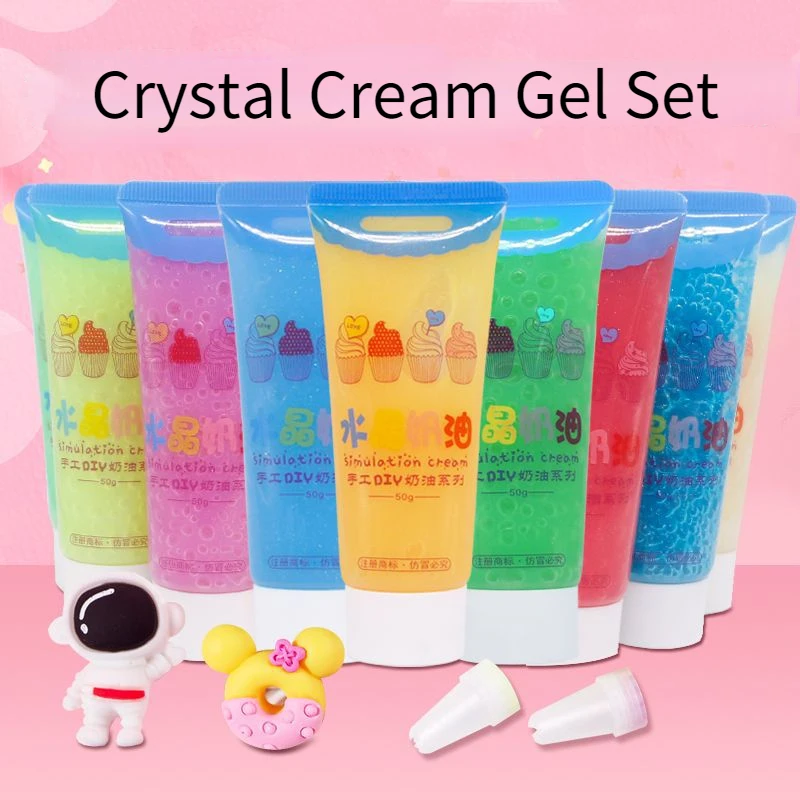 12/24colors Crystal Cream Gel Set DIY Simulation Cake Material Package Stationery Box Phone Case Accessories