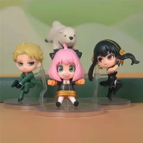 4 pièces espion × famille Anya Forger crépuscule Yor Forger Anime Figurine modèle dessin animé Figurine jouets Collection
