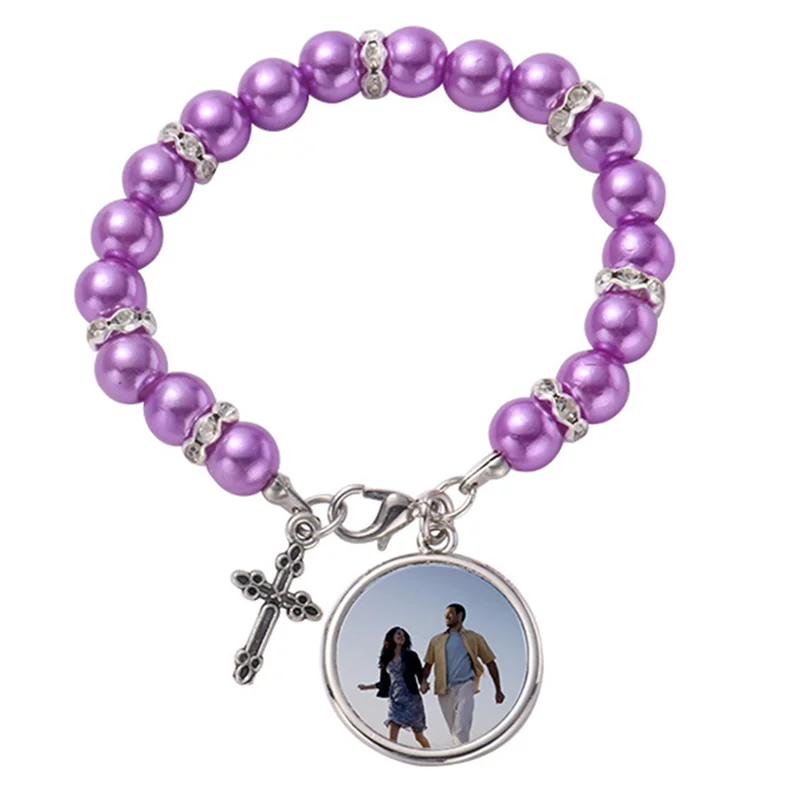 

ABT-5Piece Sublimation Blank Bracelet Metal Heat Transfer Bracelet Blank Board Key Rings For DIY Sublimation