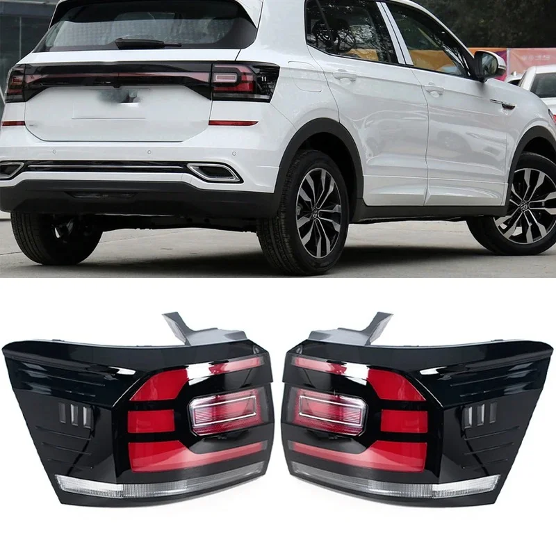 LED Tail Light Outside For Volkswagen Tacqua T-Cross 2020 2021 Car Accessories Brake Parking Lamp Auto Part