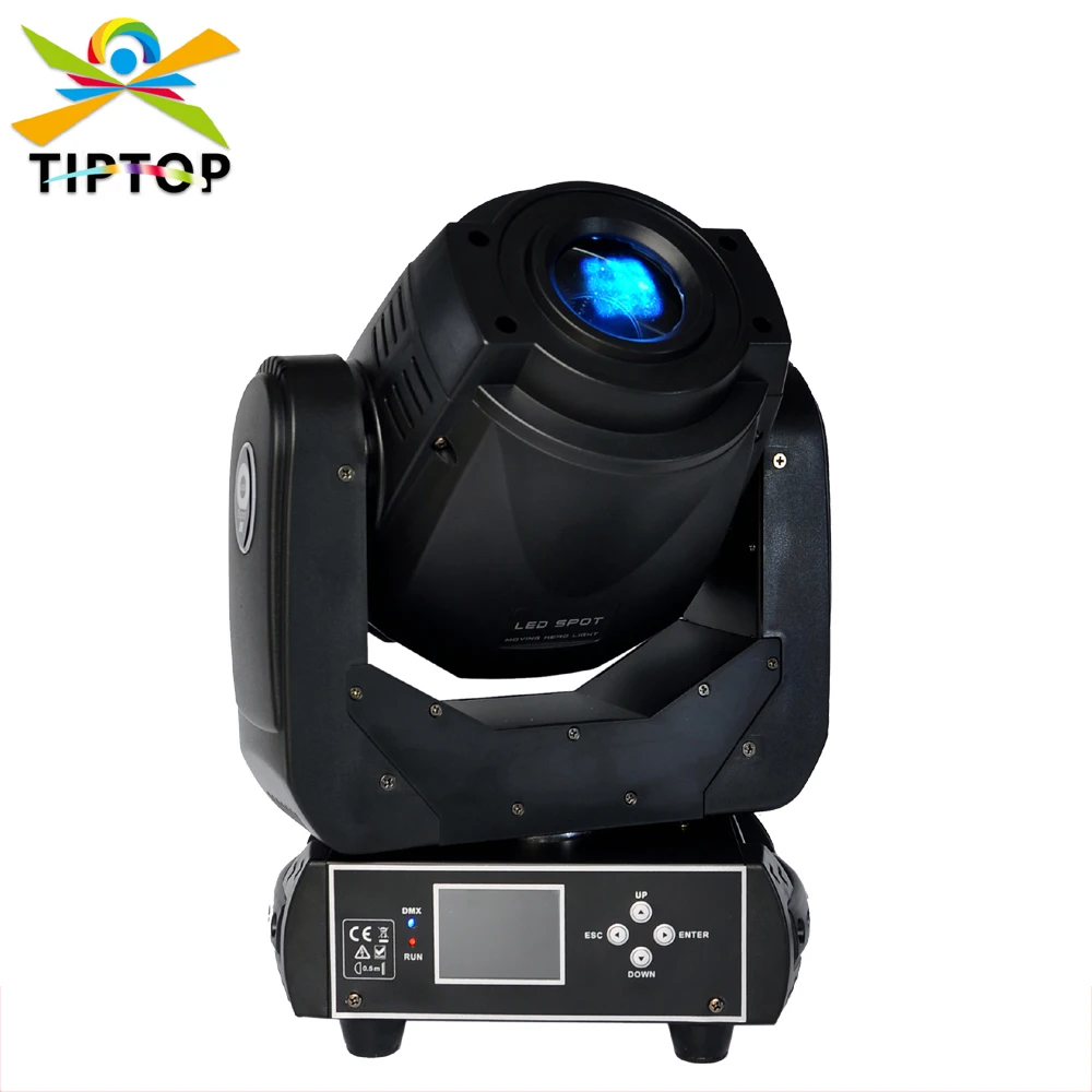 TP-L606D 90W LED Moving Head Spot Stage Lighting DMX 512 Control Tyanshine 90W Gobo Led Moving Light  LCD Display 3 Face Prism