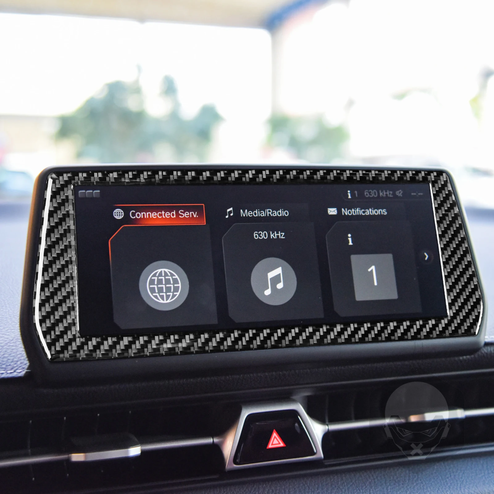 Carbon Fiber Car Accessories Navigation Decorative Interior Cover Modified Trim Sticker For Toyota GR Supra A90 MK5 2019-2024 - view 2