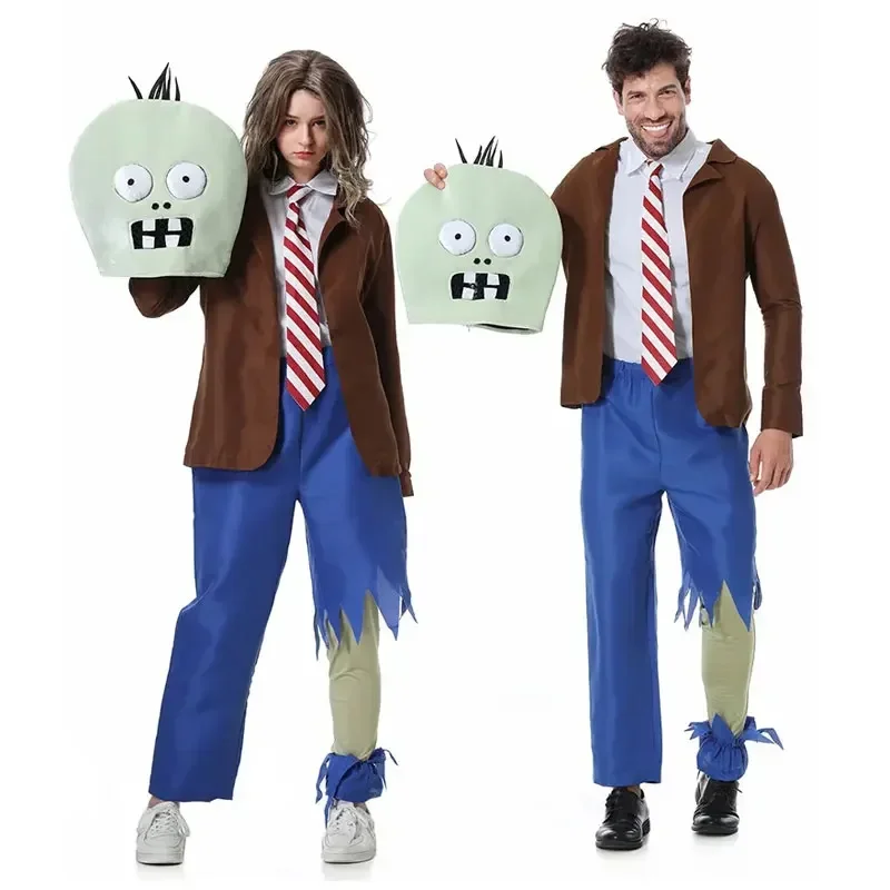 

Halloween Children's Zombie Performance Costumes Parent-child Plant Vs Zombies Zombies Game Role-playing Costumes Full Costume