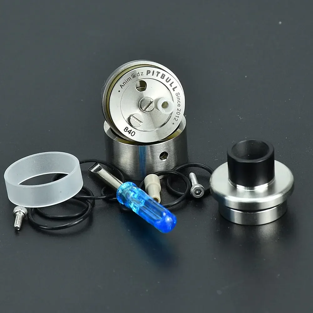 Wolfcoolvape PitBull Style Doggystyle RDTA 316SS 1.5 مل خزان رذاذ قابل لإعادة البناء 22 مللي متر Vape RTA لتجربة MTL RDA