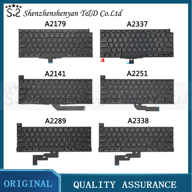 Nowa wymienna klawiatura do laptopa US English dla Macbook Pro Air Retina 13 "14" 16 "A2179 A2337 A2251 A2289 A2338 A2141 A2442 A2485
