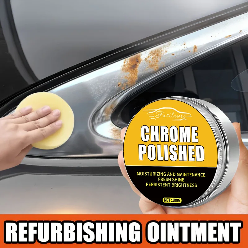 100G chrome refurbishment paste, polishing and oxidation paste, scratch-off removal, car door handle and window frame repair, sp