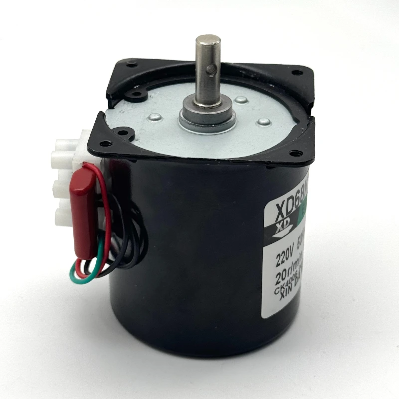 

28W 68KTYZ Permanent Magnet Synchronous Motor Central Shaft 8mm Without Hole Forward Reverse Controllable AC Electric Motor 220V