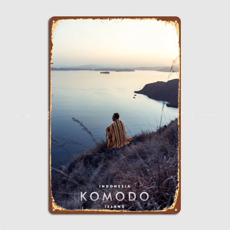 Komodo National Park Metal Custom Sign Living Room Wall Indoor Decor Room Decoration Bedroom Posters Home Decor