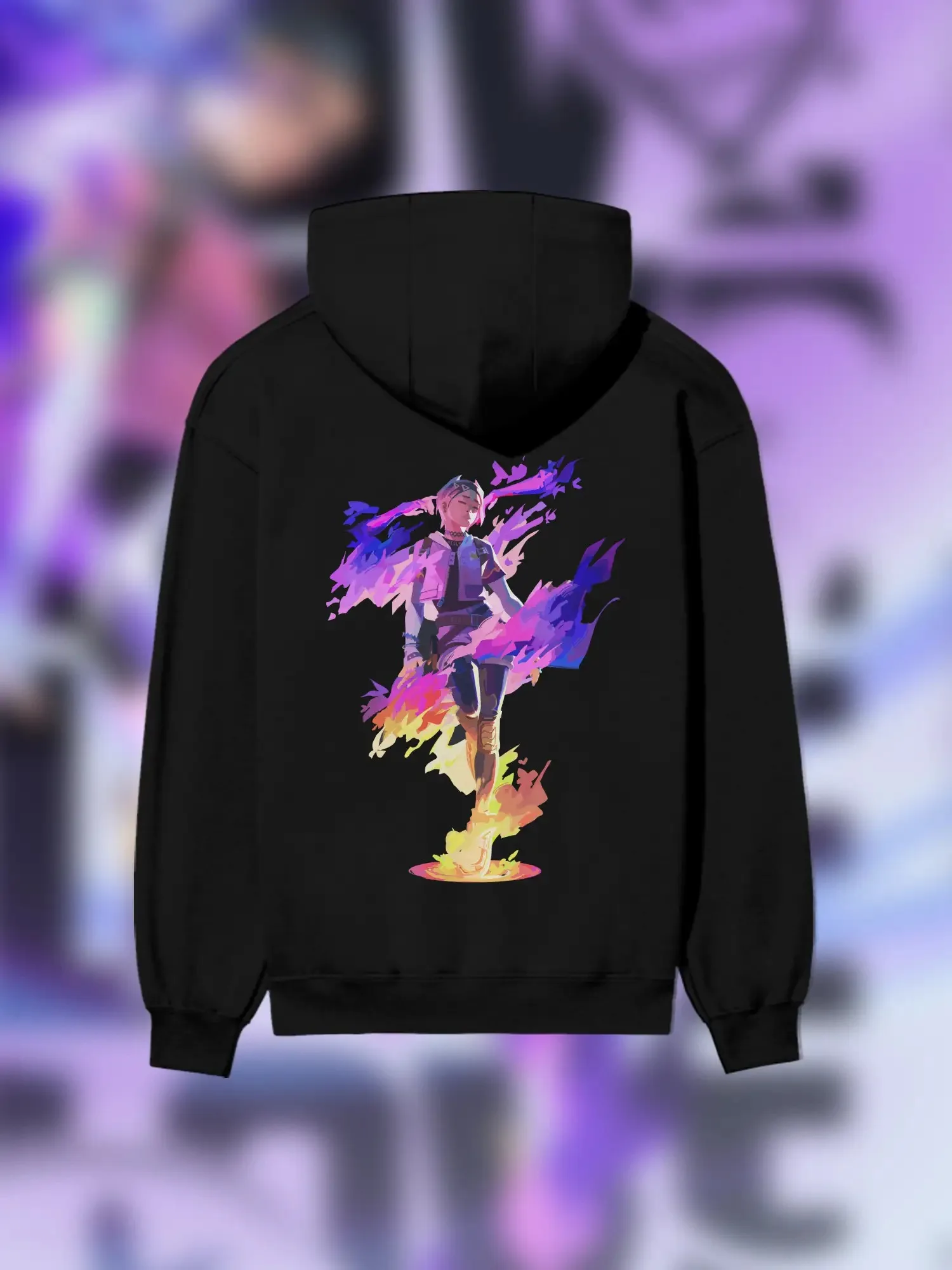 حار لعبة Valorant Reyna هوديي النساء الرجال المتضخم هوديي الشتاء سميكة الصوف الدفء هوديس النساء الرجال البلوز الإناث هوديس #1