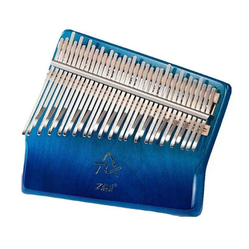 Professional Kalimba 34 Keys Thumb Piano Veneer Beech Wood 34 Key Kalimba  Finger Piano Beginners Instrument With Storage Box