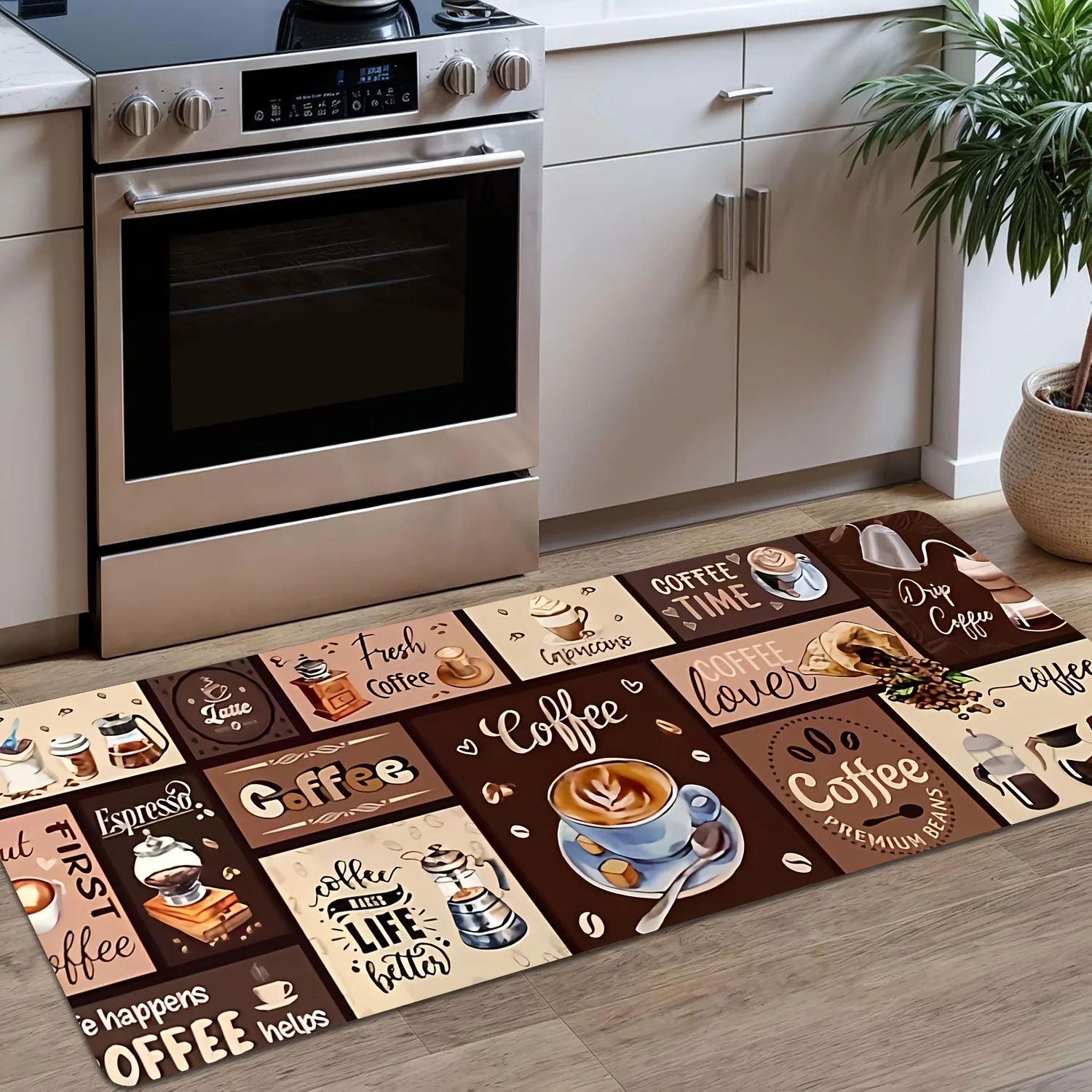 Çok Bölmeli Kahve Desenli Bask - Commercial Kitchen Quotes incelemesi ve fiyatı