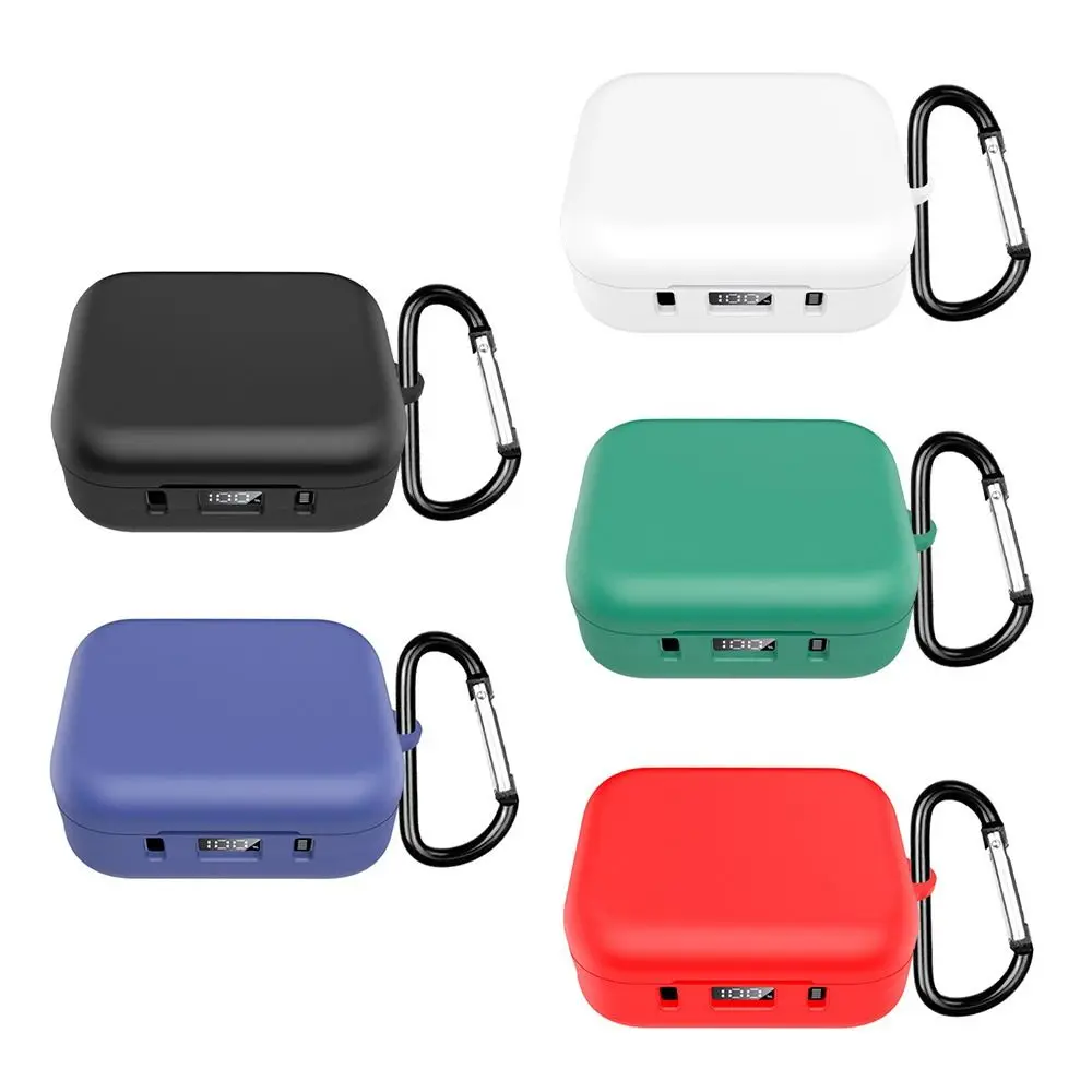 Silicone Protective Case with Hook Anti-fall Earphone Cover Shockproof Headphones Shell for Soundcore P41i Accessories