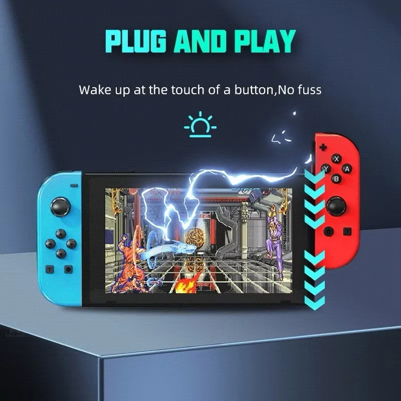 NS スイッチ Joy-Con コントローラゲームコントローラ左右 Bluetooth 互換ゲームコントローラハンドストラップ RGB ライト付き