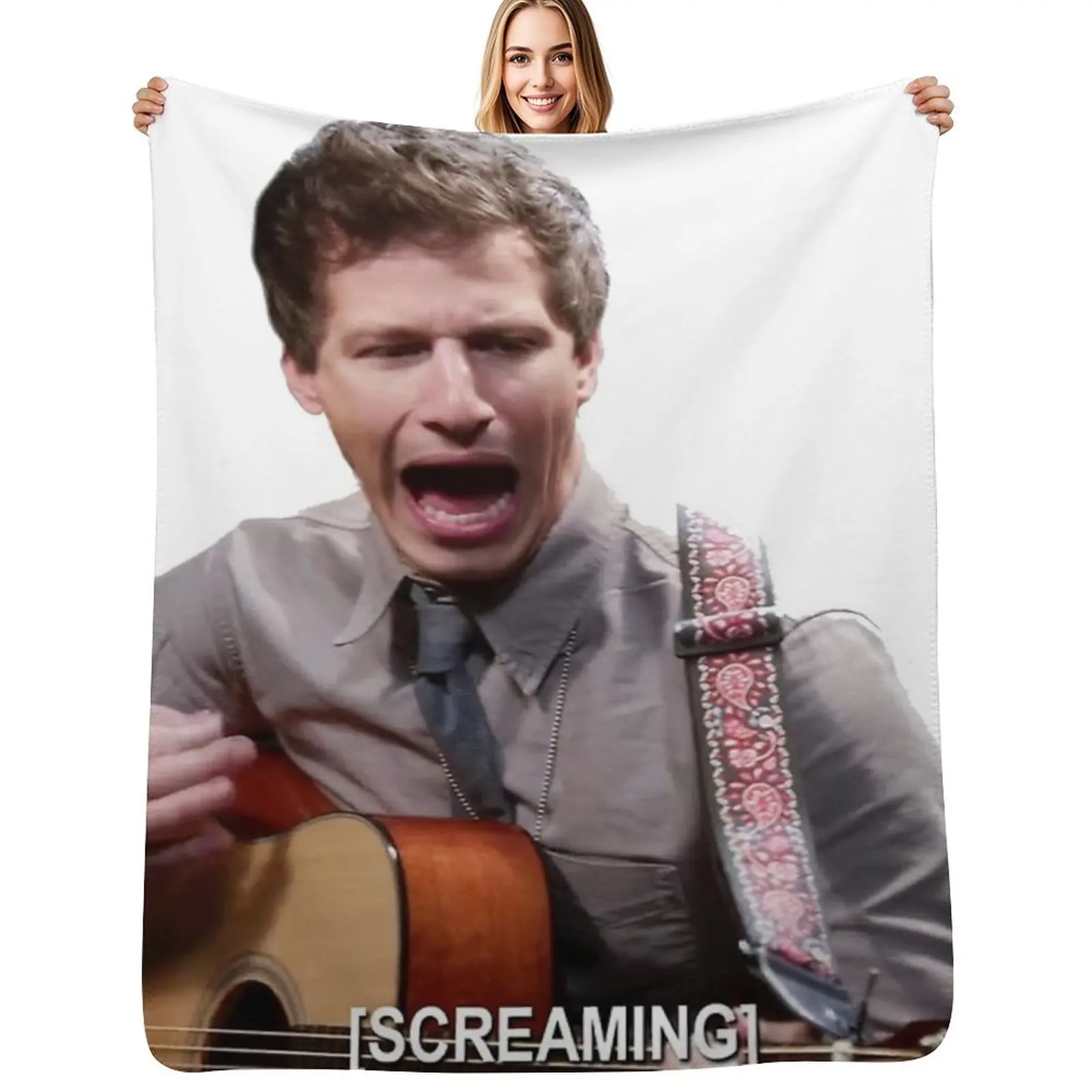 

Jake Screaming B99 Throw Blanket Polar Winter beds halloween Blanket