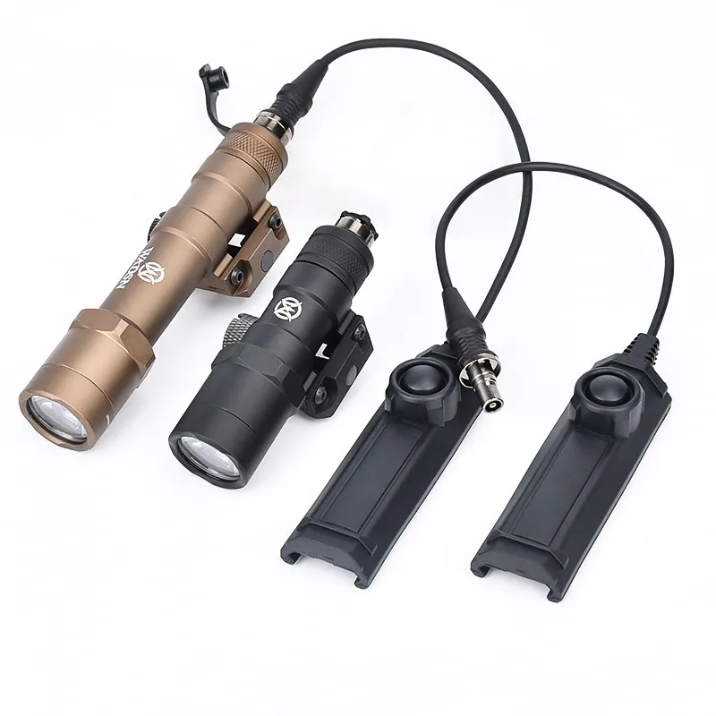 WADSN M300 M600B Flashlight Tactical 510Lumens M300B MINI Scout Light M600b Hunting Weapon Spotlight With Dual Function Switch