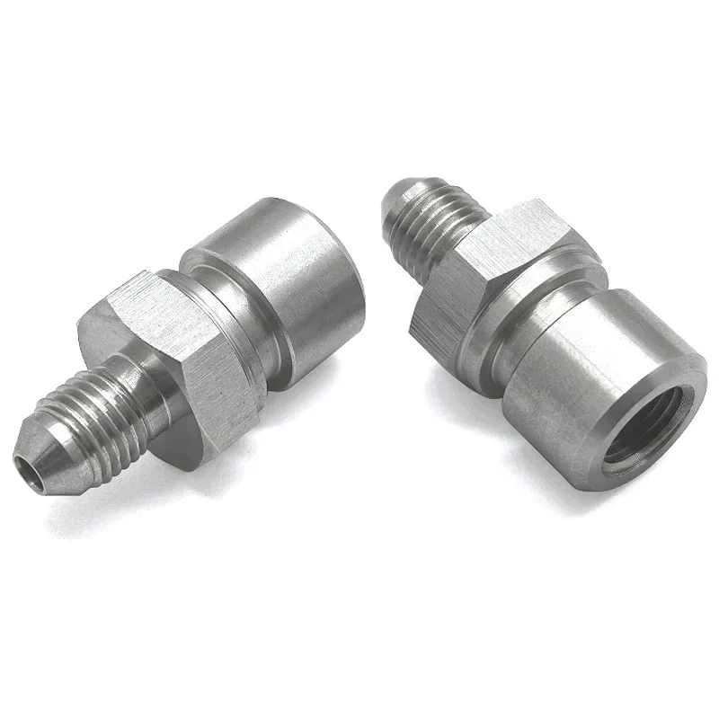 Bremsleitungsadapter aus Edelstahl, 3AN-Stecker auf M10 x 1. 0-weibliche metrische umgekehrte Flare – Detail 2