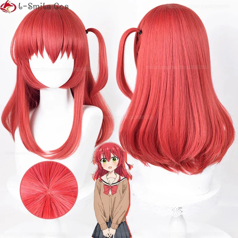 qq78Request7High Quality Gotoh Hitori Yamada Ryo Kita Ikuyo Ijichi Nijika Hiroi Kikuri Cosplay Anime Cos Wigs + Wig Cap