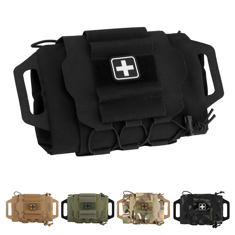 Trousse de premiers soins tactique MOLLE IFAK, kit de survie pour la chasse, le camping et les activités de plein air, sac médical d'urgence multifonctionnel