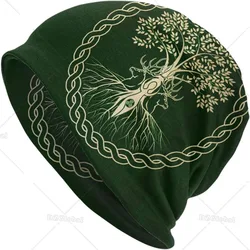 Celtycki rytuał nordycki nordycki wiking bogini Wiccan Wicca Yule czapka z dzianiny Slouchy czapka z czaszkami czapka typu Beanie dla mężczyzn kobiet bieganie na świeżym powietrzu