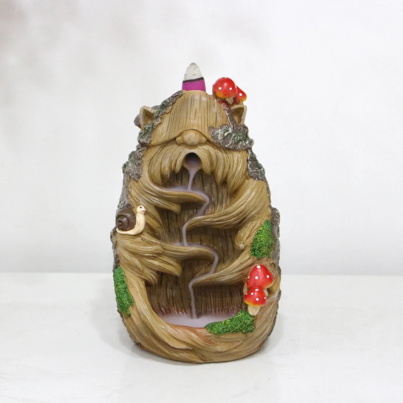 【HGPB】Tree Elf Fragrance Waterfall Reverse Flow Aromatherapy Effect Unique Landscape Home Decoration Ornaments Gift