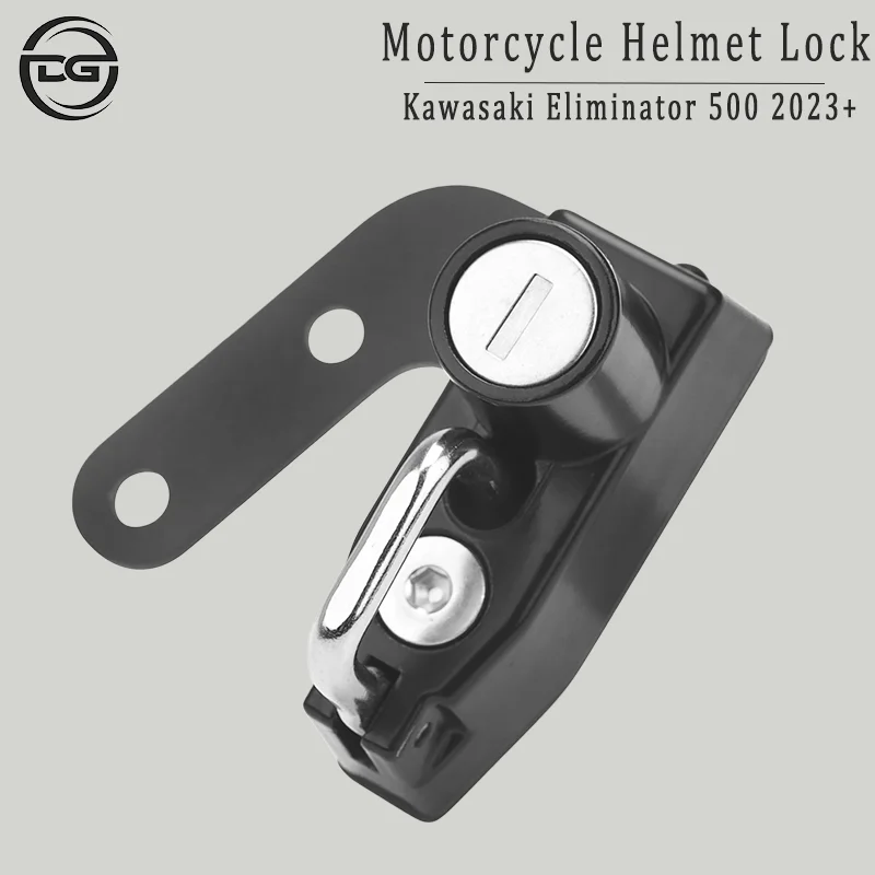 

Motorcycle Helmet Lock for Kawasaki Eliminator 500 2023+ Models Right-side alloy mounting hook Includes 2 keys