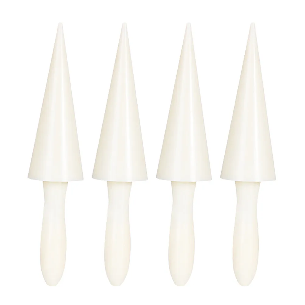 4Pcs Ice Cream Cone Making Mold ABS Material Cone Shaper for Crispy Chocolate Cones Waffle Rolls DIY Home Commercial Baking Tool