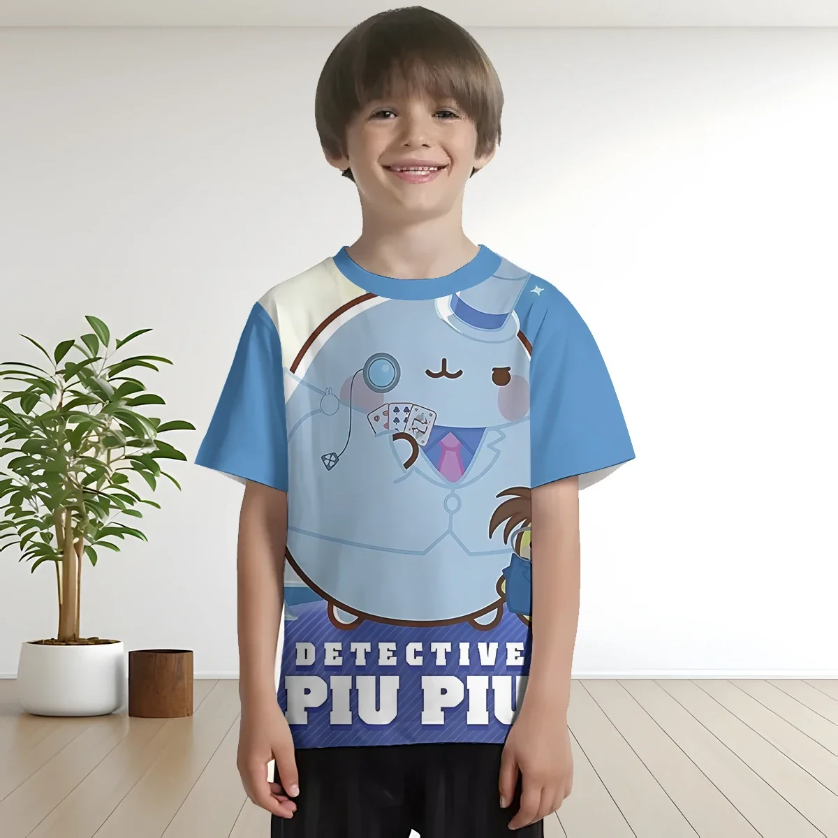 

3D Print Cartoon Molang Baby Clothing 5 to 14 Years Male Outdoor Clothes for Children Boy Girl Child T-Shirt Top Shirts