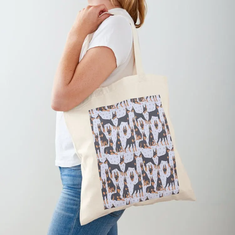 

Cute Doberman illustration pattern Tote Bag Woman shopper bag tote bag women tote woman