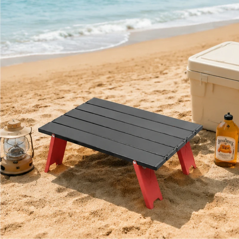 

2PCS Portable Foldable Aluminum Roll-Up Table, Lightweight Backpacking Table for Camping, Picnic, Fishing, BBQ, Travel, Outdoor