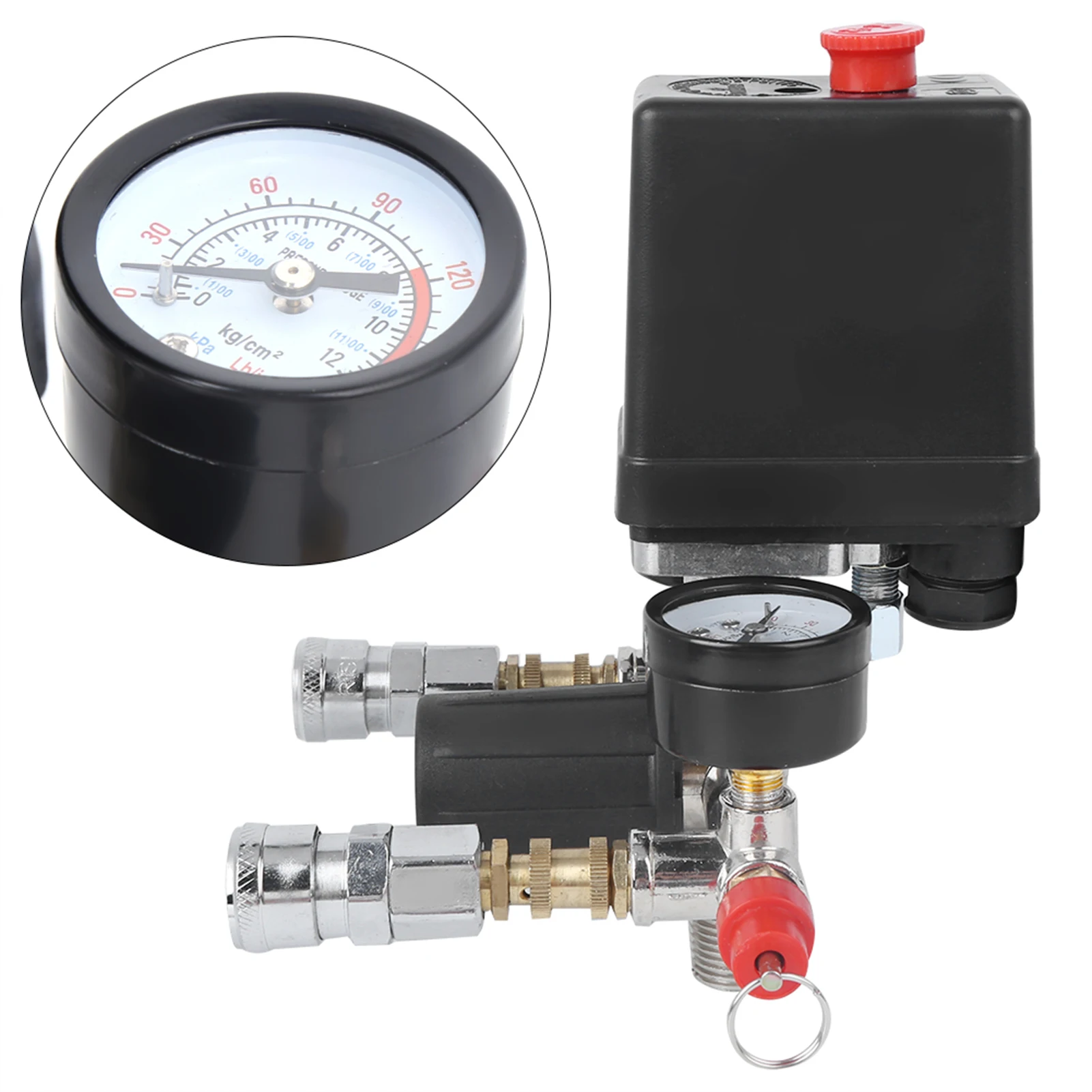 Air Compressor Pressure Control  Air Compressor Bracket Assembly Pressure Control  Valve Manifold Regulator for Bama