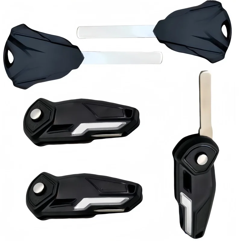 Motorcycle Key Embryo Uncut Modification Black Shell Blanks Cutter Cover For LONCIN VOGE 300RR AC DSGY 500R 525R DS650D S350AC