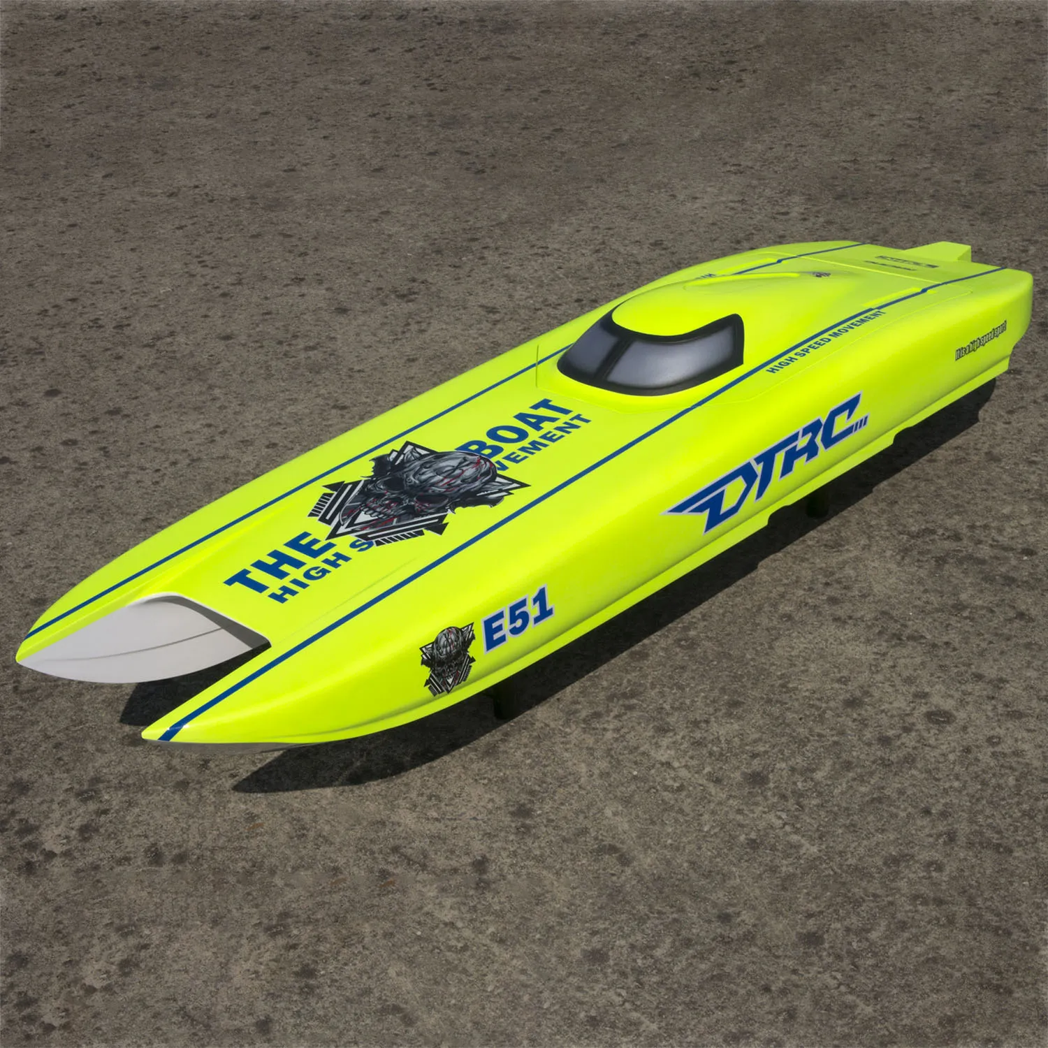 Toys DTRC E51 Fiber Glass Remote Control Boat High-speed RC Racing Boats Models for Boys