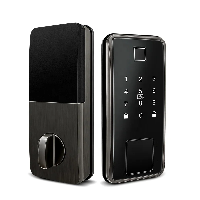 Waterproof TTlock APP Fingerprint Code Rifd Electric Digital Security Door Lock for  Deadbolt Gate