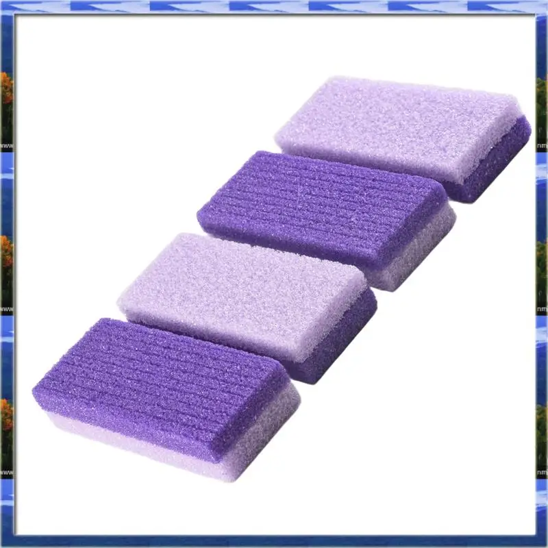 4 szt. Pumice do stóp, gąbka, kamień do pedicure, do usuwania zrogowaciałego naskórka, twarda skóra, peeling do stóp, szczotka do pedicure