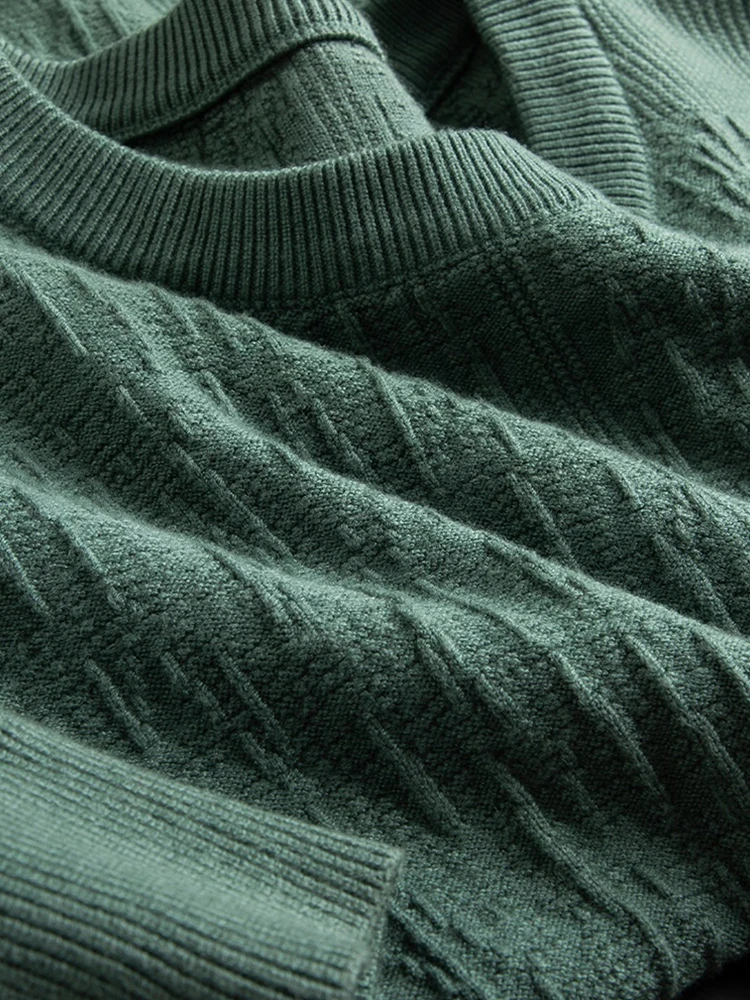 

Мужской повседневный тонкий трикотажный пуловер с круглым вырезом, осенний модный молодежный топ с длинными рукавами