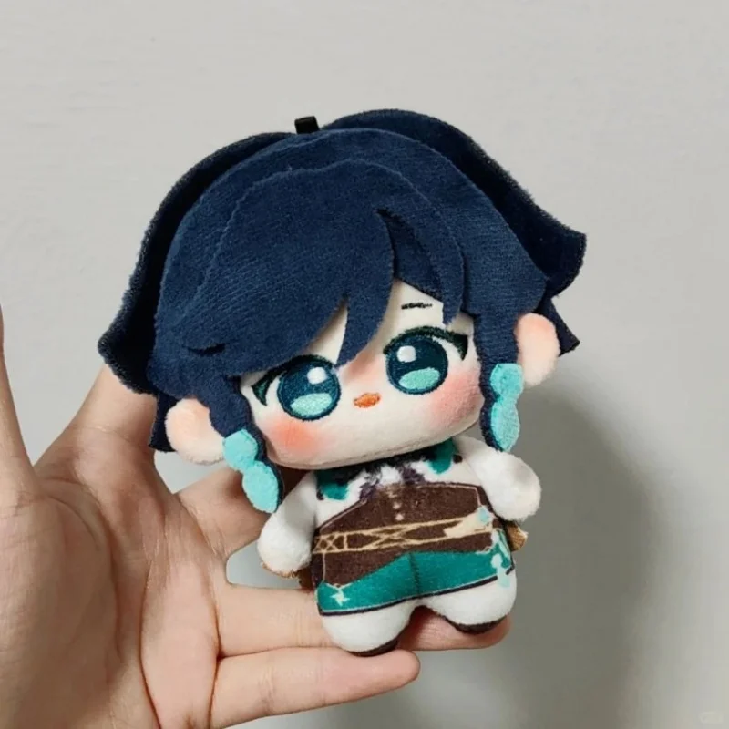 Genshin Impact Venti Cosplay 10cm Anime Peripheral Character Plush Stuffed Body Backpack Ornaments Pendant Christmas Gifts  Toys