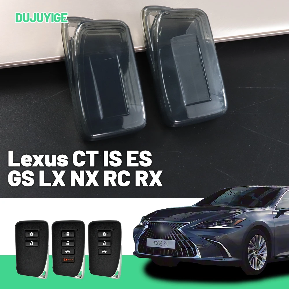 Clear TPU Car Key Case For Lexus CT IS ES GS LX NX RC RX 300h 350 200T Key Fob Cover Protector Shell Auto Accessories