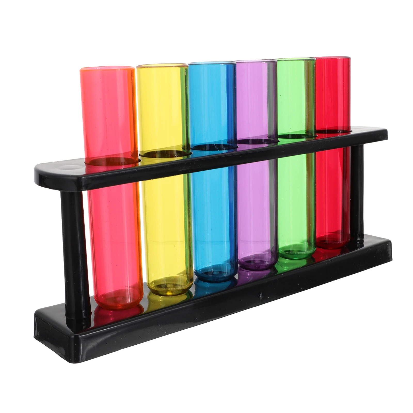 

Plastic Test Tubes Transparent Kids Science Experiment Bottles Storage Containers Practical Tubes for Teaching
