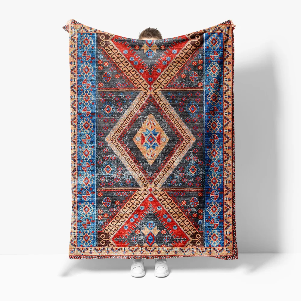 

Турецкий винтажный ковер-килим, традиционный ковер, богемный домашний декор, чехол для подушки, покрывало