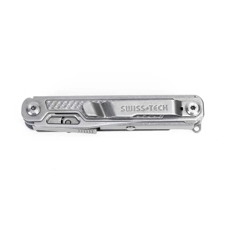 Swisstech 11 In 1 Opvouwbare Multitool Multifunctionele Combinatie Tool Vouwschaar Edc Buitenuitrusting