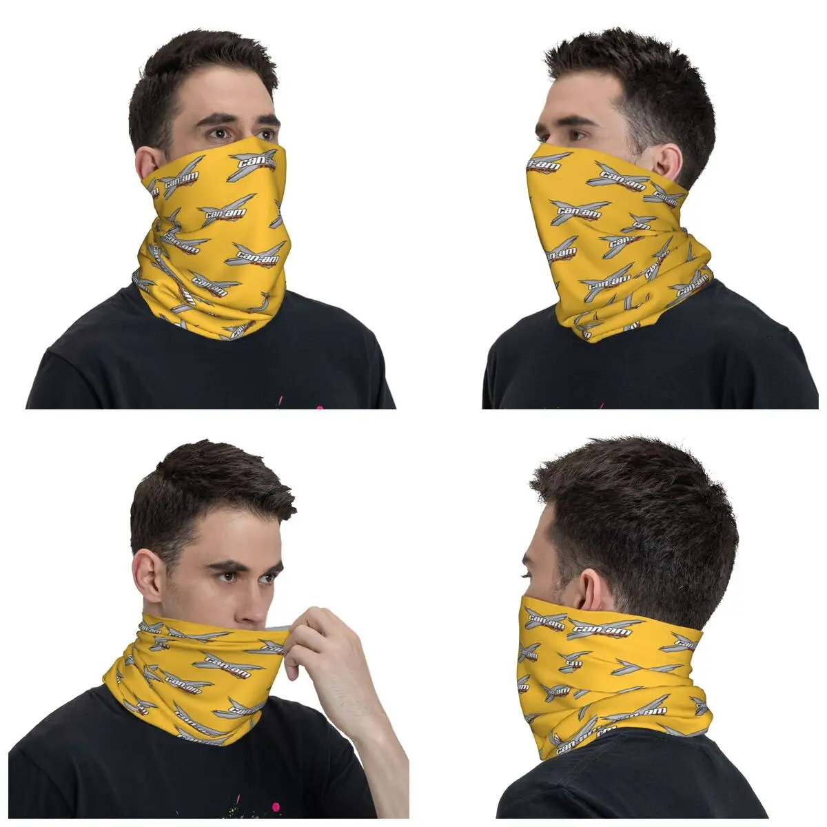 Can Am BRP-Écharpe de course de moto, bandana de cou, visage imprimé, multifonctionnel, cyclisme, randonnée, unisexe, respirant, adulte