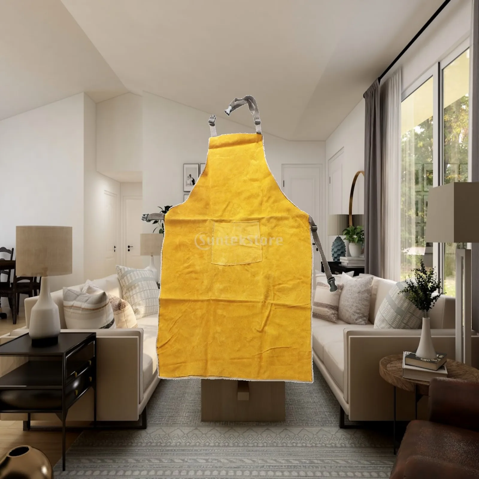 Cowhide Welding Protective Apron for Electric Welding Grinding Heat Insulated Safety Work Apparel